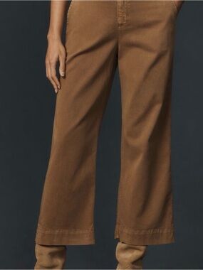Bella Dahl Wide-Leg Pants in Chestnut Brown